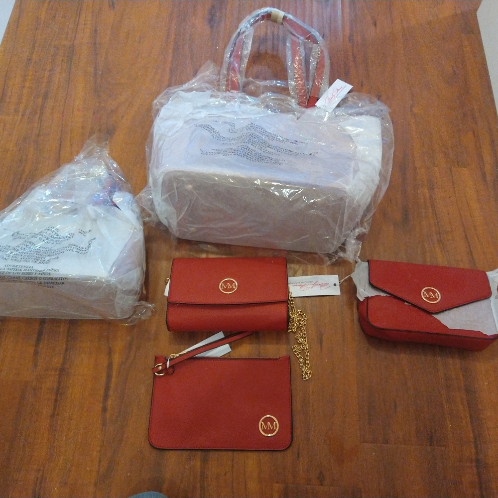 Marilyn Monroe hand bag set red